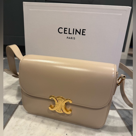 Celine Handbags - Celine Triomphe Bag in Shiny Calfskin